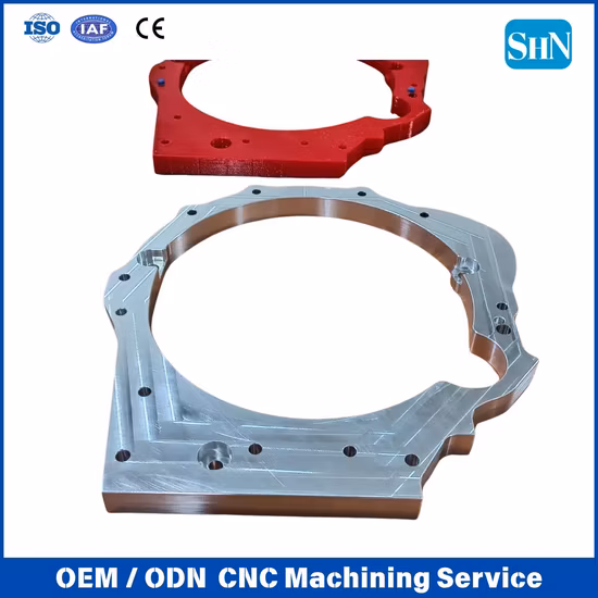 高精度カスタムレッドサンドブラスト陽極酸化アルミニウム部品ロボット CNC フライスルーター CNC スペアパーツ
